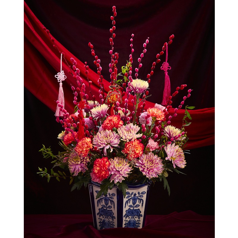 CNY 2024 Blessed Success Premium Flower Arrangement (Fresh Flower) (Klang Valley Delivery)