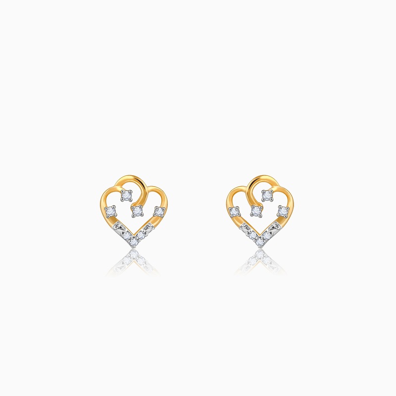 Gold Arteria Diamond Earrings