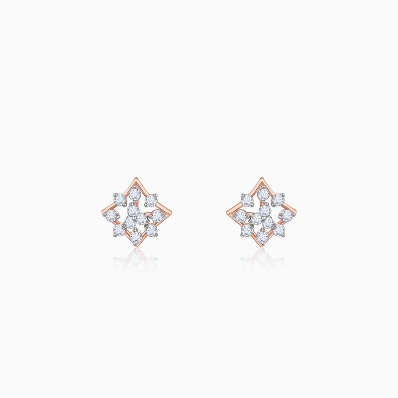 Rose Gold Everlyn Diamond Studs