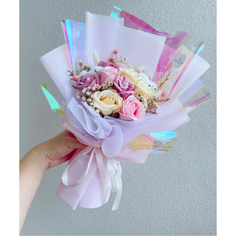 Varda Artificial Soap Flower Hand Bouquet (Klang Valley Delivery)