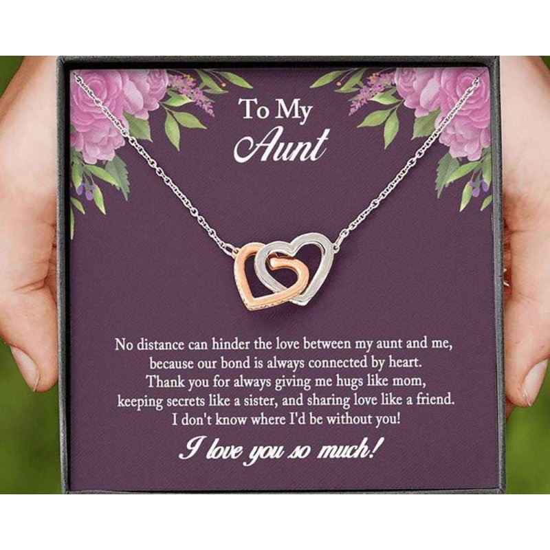 Aunt Necklace, To My Aunt Necklace, Thoughtful Gift For Aunt, Auntie From Niece