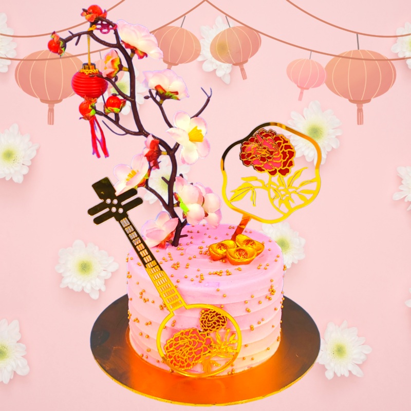 CNY 2024- Blissful Blossoms Cake (Klang Valley Delivery Only)