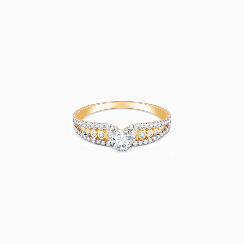 Gold Alluring Beauty Diamond Ring
