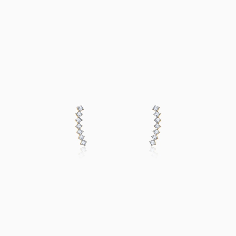 Gold Charming Lab Grown Diamond Studs