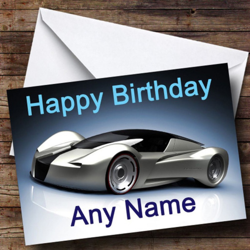 Inceptor Supercar Personalised Birthday Card – The Card Zoo