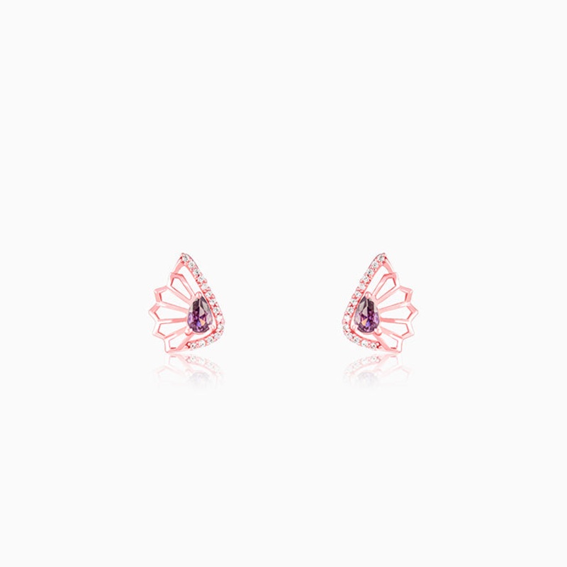 Rose Gold Notre Dame Earrings
