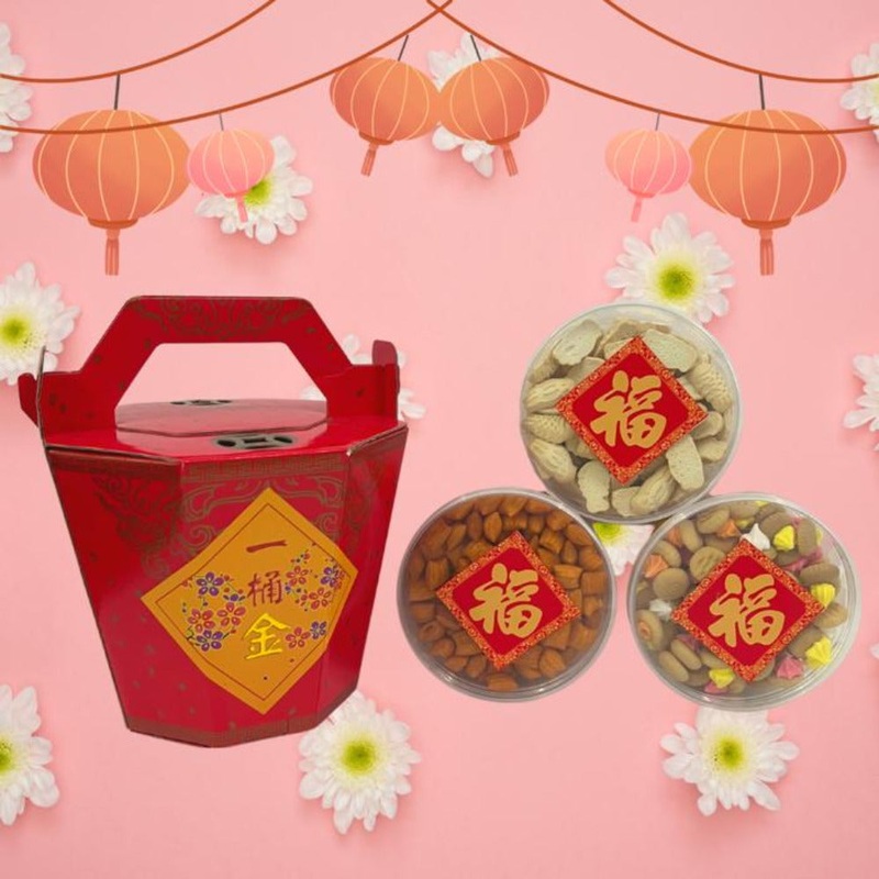 CNY 2023- Blessing Hexagon Gift Box (Klang Valley Delivery Only)