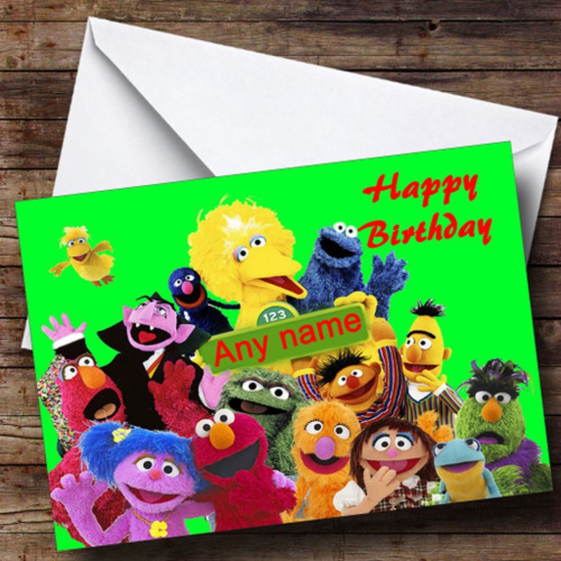 Sesame Street Personalised Birthday Card – The Card Zoo