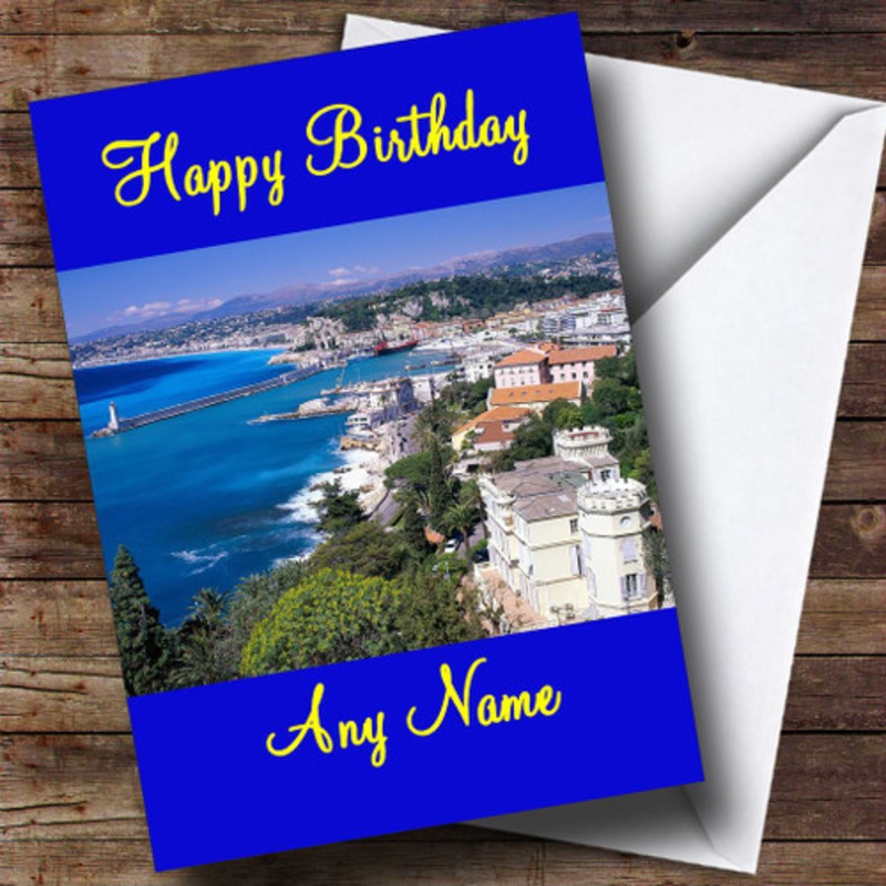 Nice France Personalised Birthday Card – The Card Zoo