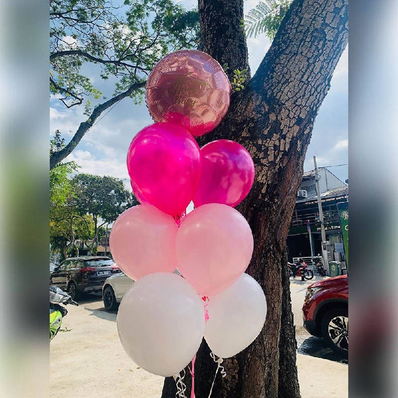 Pinky Layer Bouquet|Helium  9hours|HiFloat  40hours