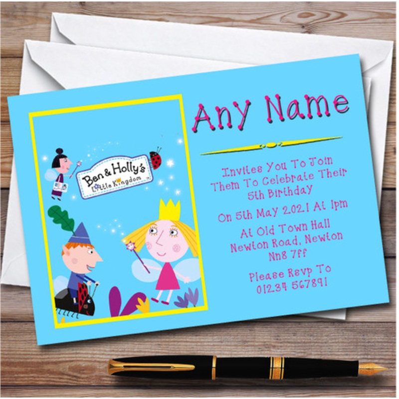 Ben and Hollys Little Kingdom Blue Children’s Birthday Party Invitations – The Card Zoo