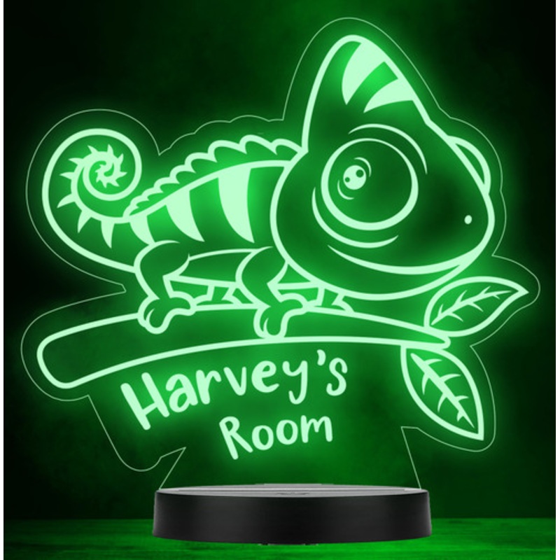 Kids Cute Baby Lizard Personalised Gift Colour Changing Led Lamp Night Light – The Card Zoo