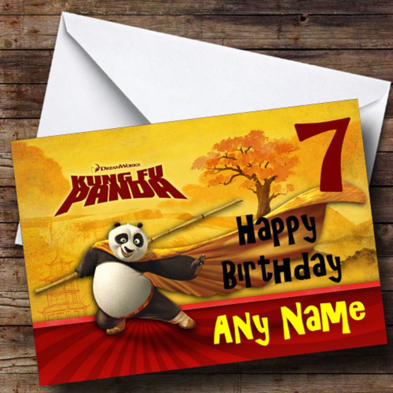 King Fu Panda Personalised Birthday Card – The Card Zoo