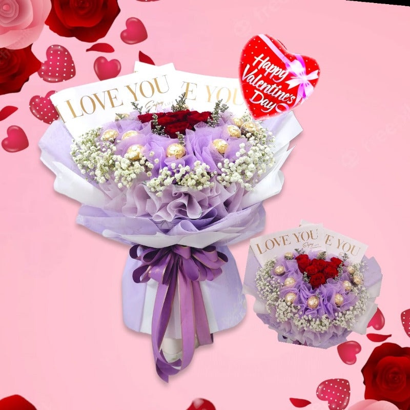 Love You Bouquet (Artificial Flower) (Penang Delivery Only)