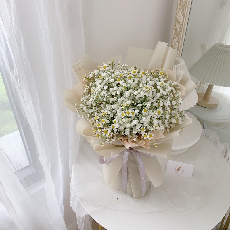 Baby breath mix chamomile bouquet (S)