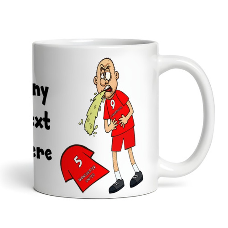 Liverpool Vomiting On Manchester Funny Football Fan Gift Team Personalised Mug – The Card Zoo
