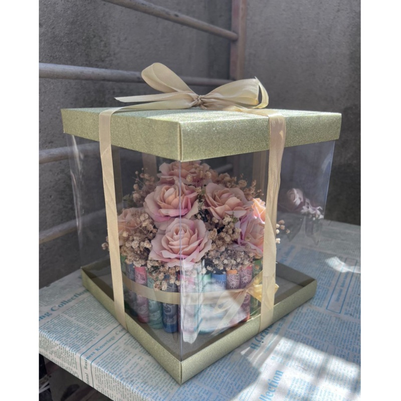 Money Box with Flowers (Bentong Delivery Only)