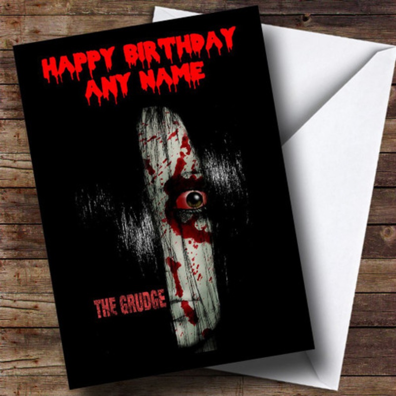Scary The Grudge Personalised Birthday Card – The Card Zoo