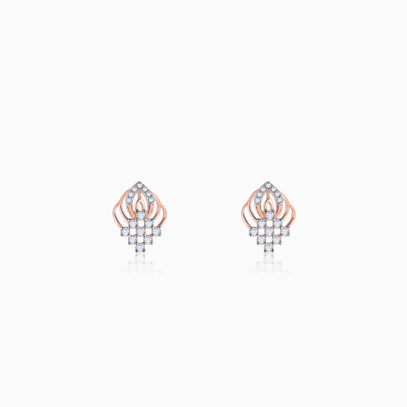 Rose Gold Wonderful Whimsy Diamond Earrings