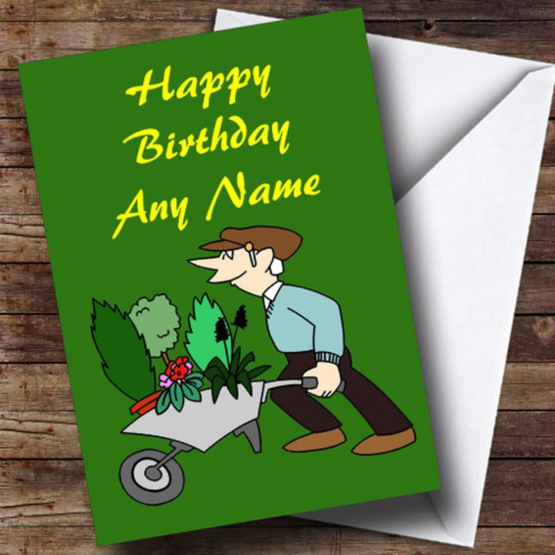 Gardening Personalised Birthday Card – The Card Zoo