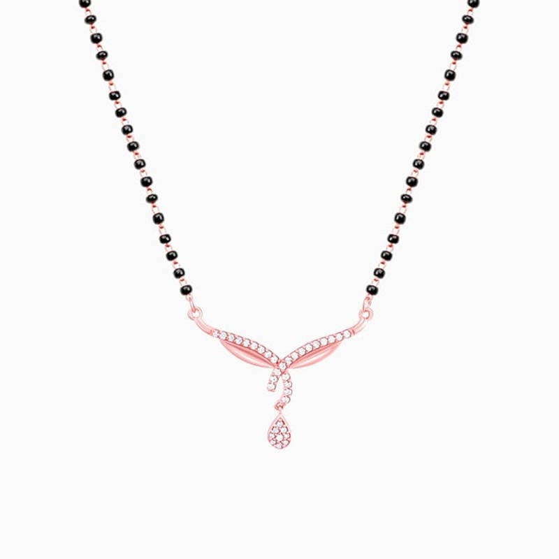 Rose Gold Vows of Love Mangalsutra