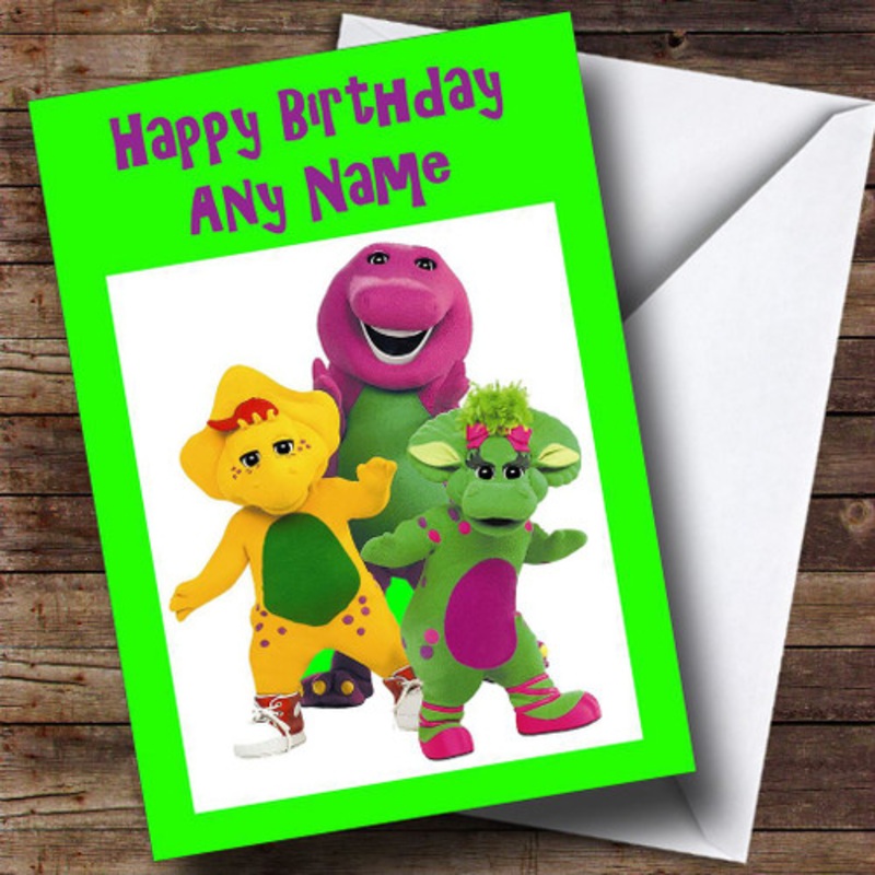 Barney Green Personalised Birthday Card – The Card Zoo