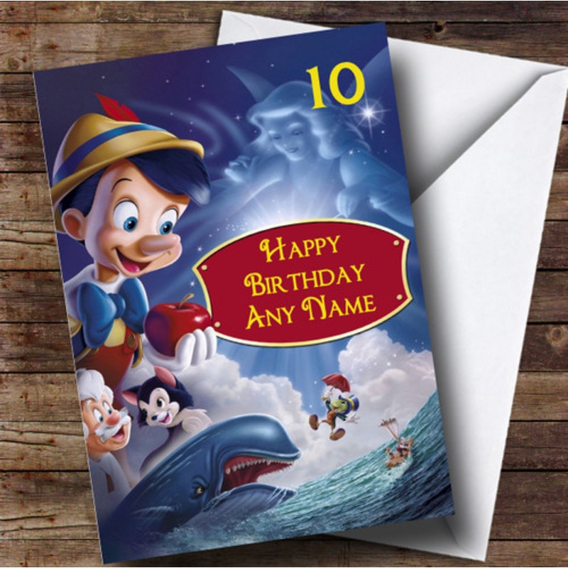 Personalised Disney Pinocchio Children’s Birthday Card – The Card Zoo