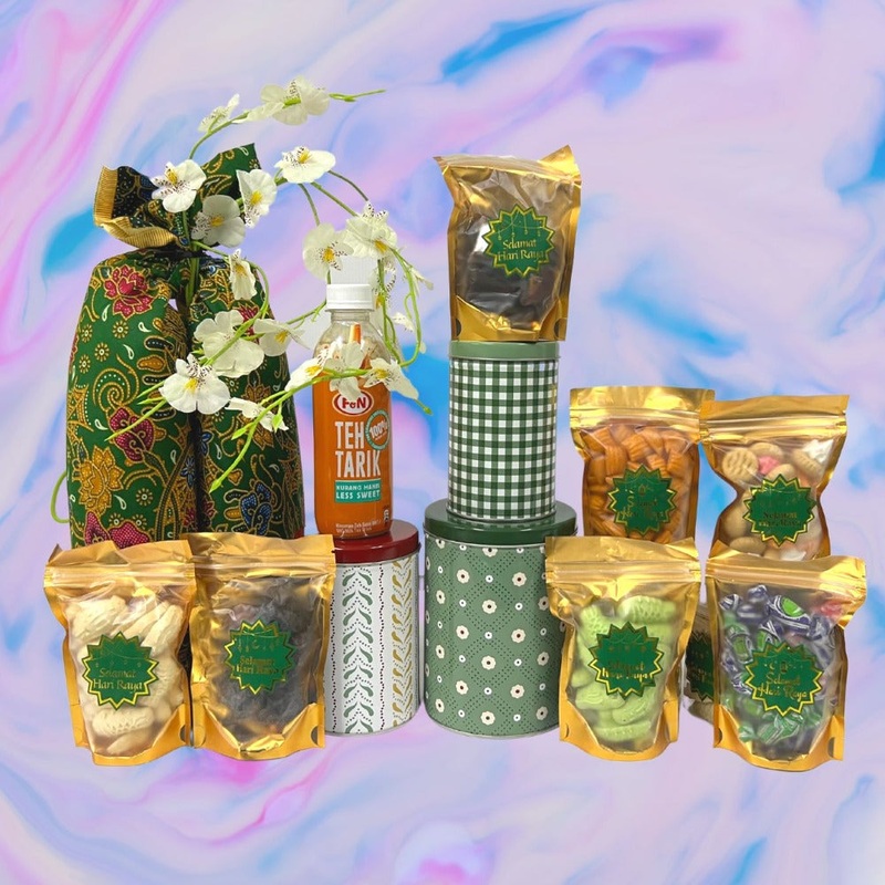 (Hari Raya) Nostalgia Raya Furoshiki Set (Klang Valley Delivery Only)
