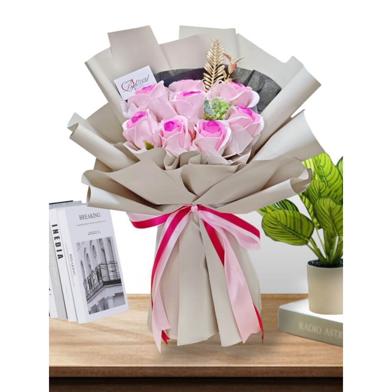 Mandala Soap Rose Bouquet Artificial Flower (Klang Valley Delivery)