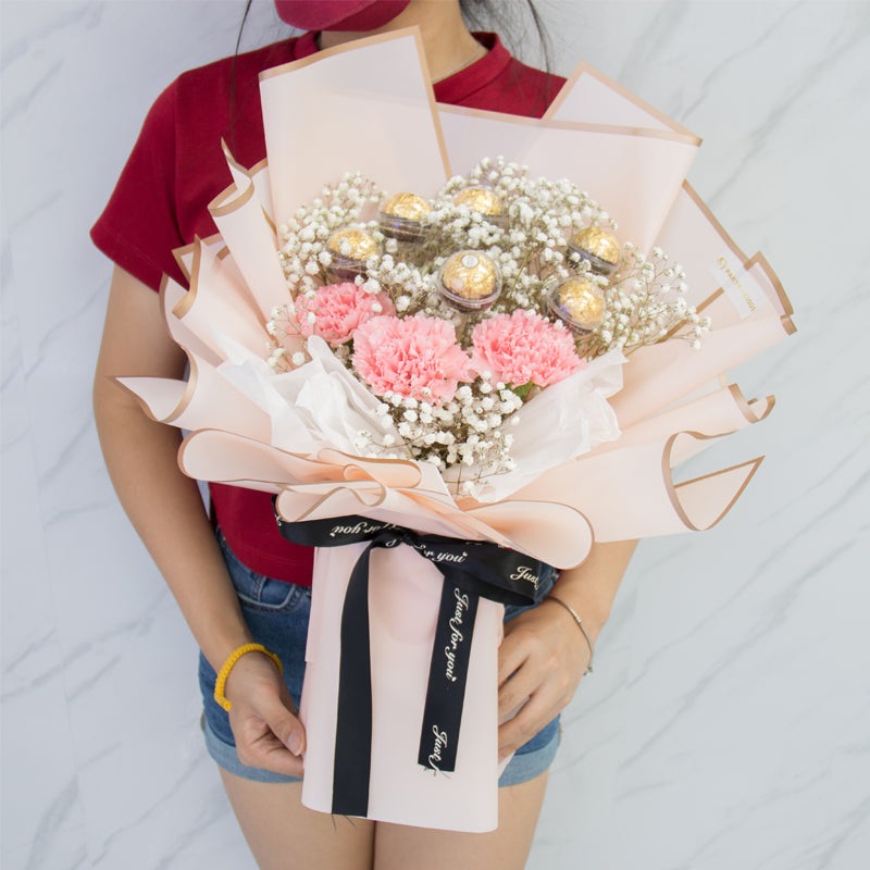 (Mother’s Day 2022) Bunch Of Love Carnation Bouquet (Klang Valley Delivery)