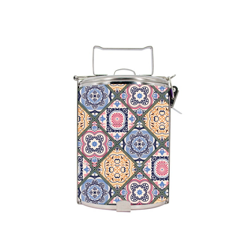 BDARI Tiffin Carrier – Floral Mosaic (Nationwide Delivery)