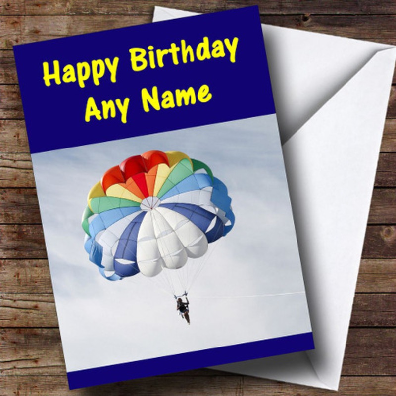 Parachute Personalised Birthday Card – The Card Zoo