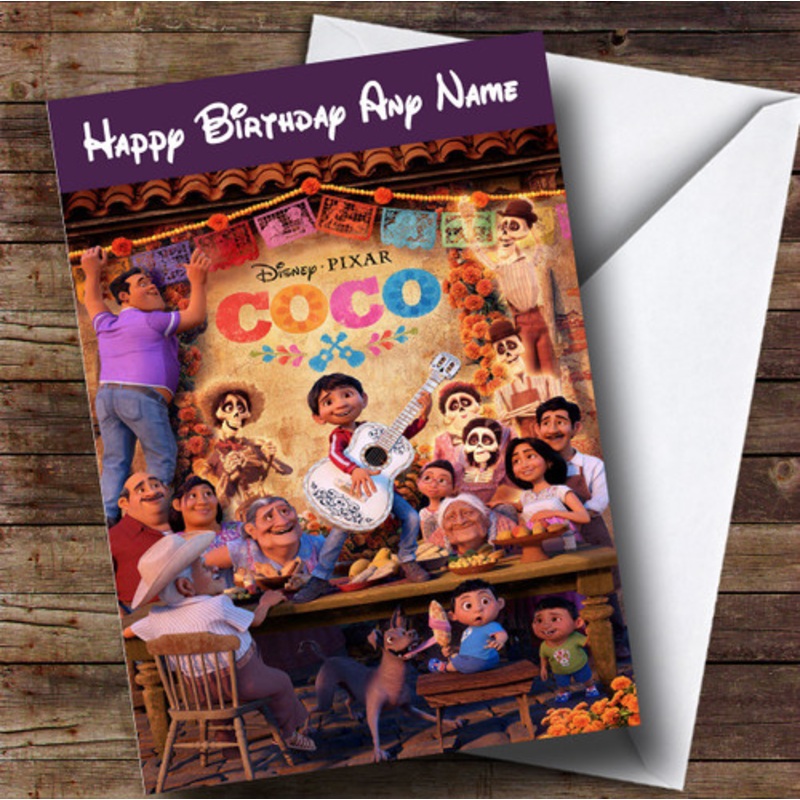 Personalised Disney Coco Children’s Birthday Card – The Card Zoo