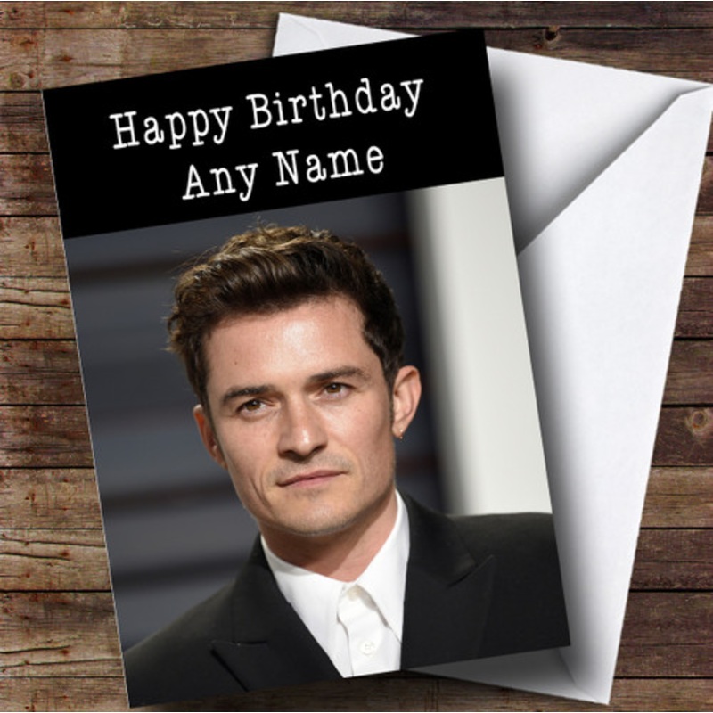 Personalised Orlando Bloom Celebrity Birthday Card – The Card Zoo