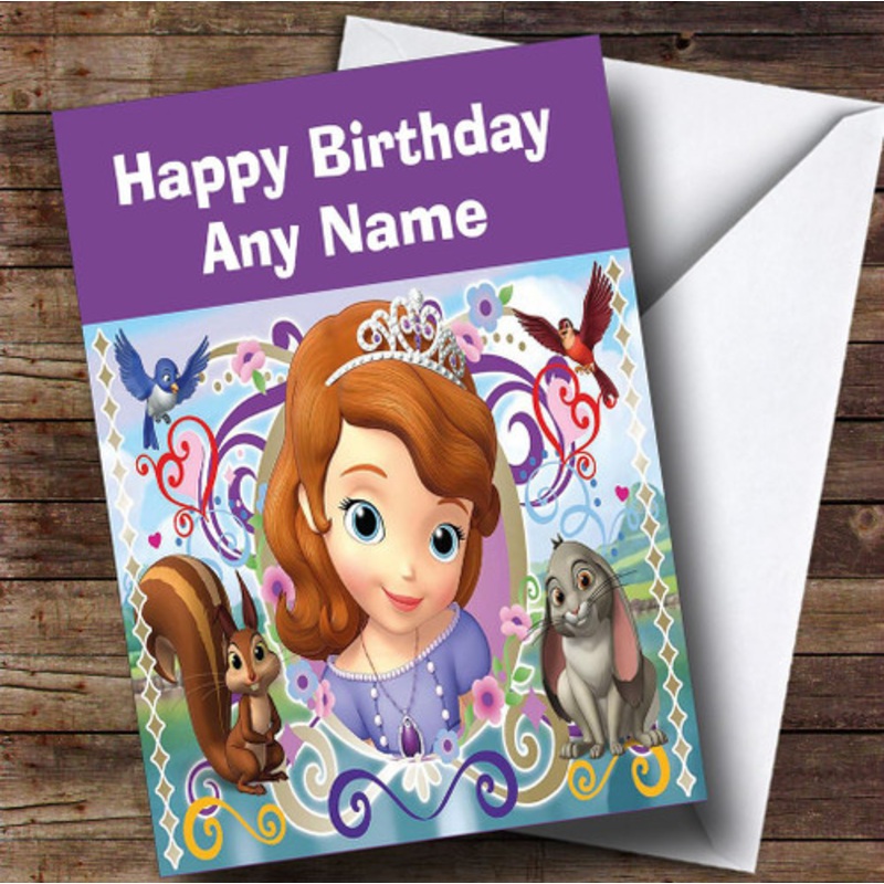 Sofia The First Personalised Children’s Birthday Card – The Card Zoo