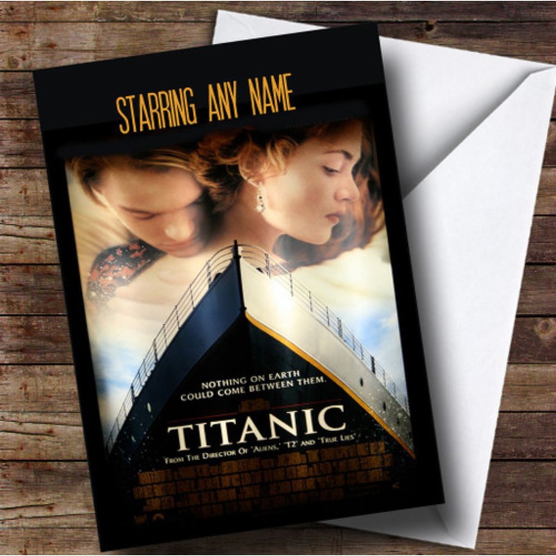 Spoof Titanic Movie Poster Funny Personalised Birthday Card – The Card Zoo