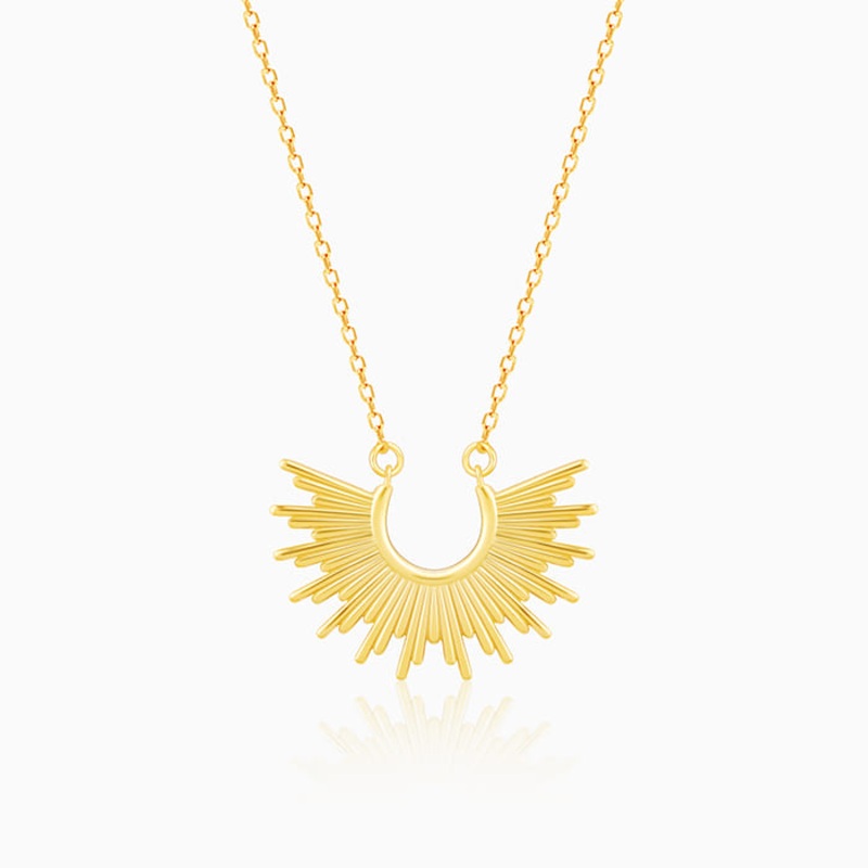 Anushka Sharma Golden Radiant Sunrise Necklace