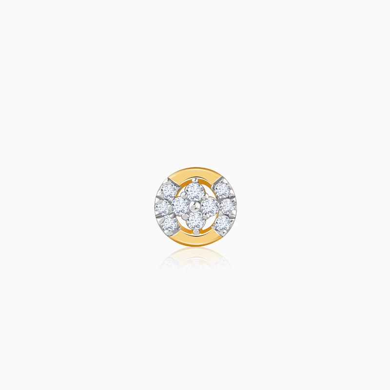 Gold Bloom Lab Grown Diamond Nose Pin