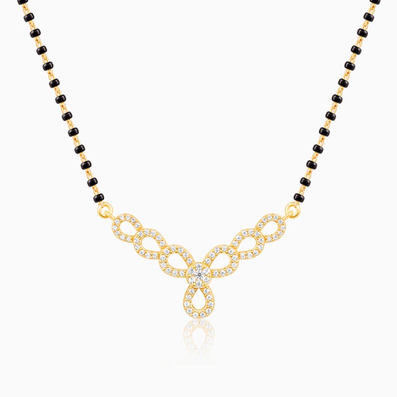 Golden Enamoured In Love Mangalsutra