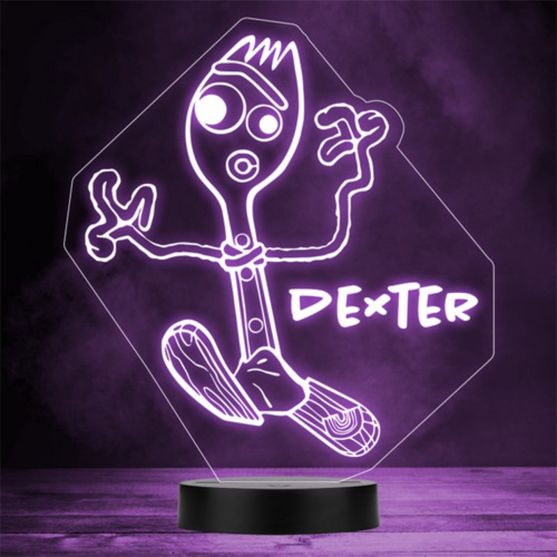 Toy Story Forky Personalised Gift Colour Changing LED Lamp Night Light – The Card Zoo