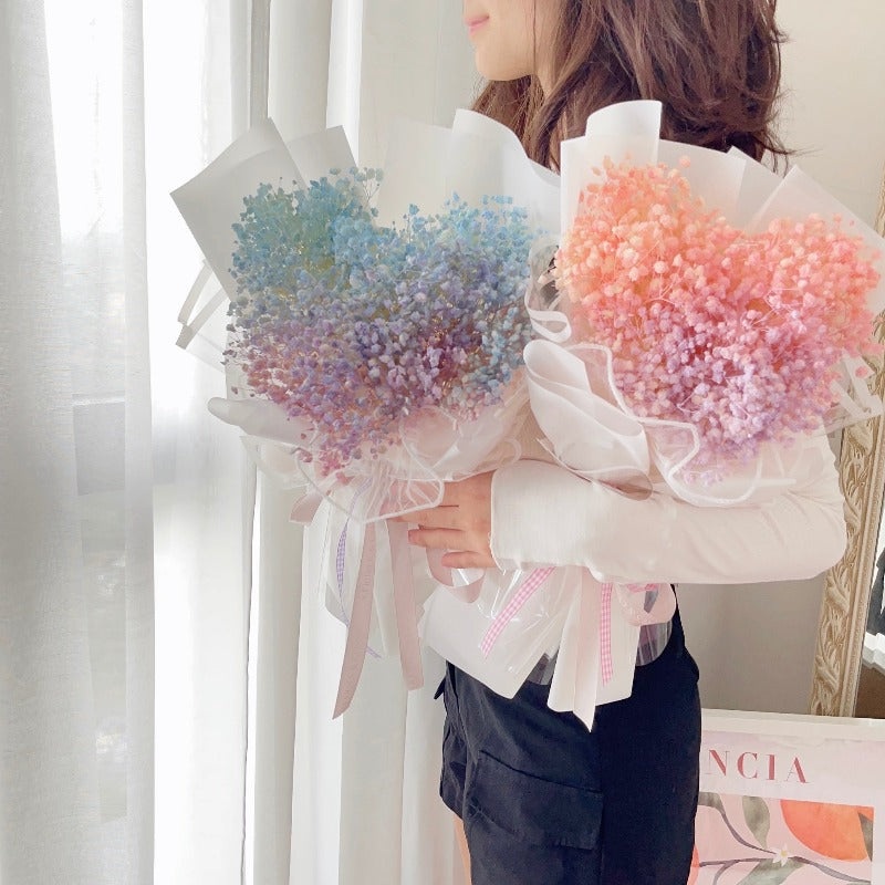 Valentine’s Day 2023 | I Heart You Preserved Baby Breath (Preserved Flowers) (Klang Valley Delivery)