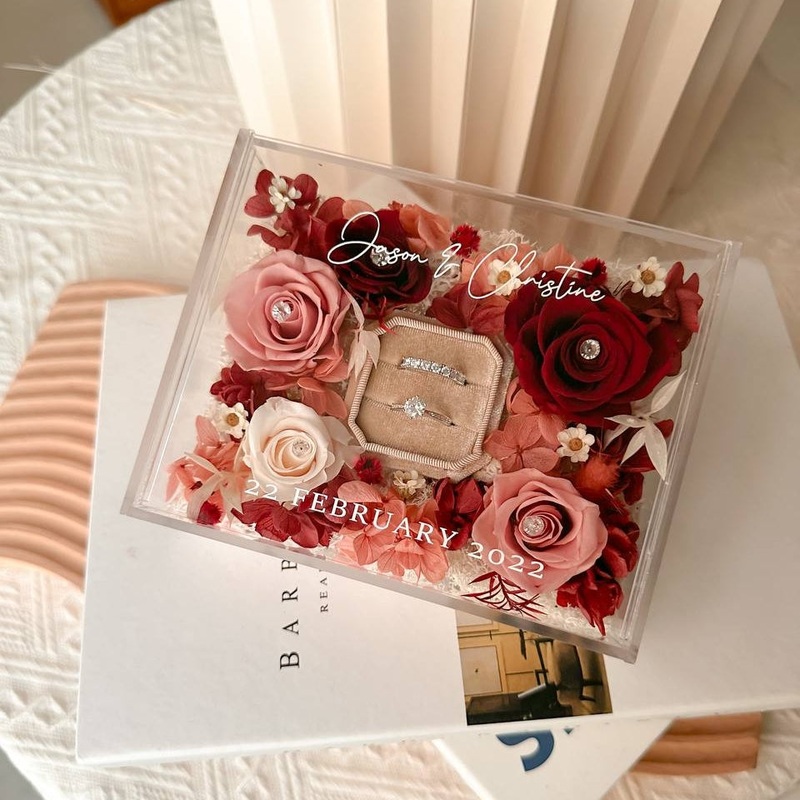 Eternity Preserved Flower Ring Box (Klang Valley Delivery Only)