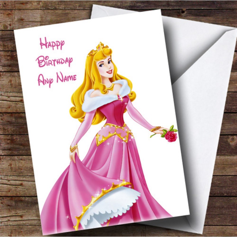 Personalised Disney Sleeping Beauty Children’s Birthday Card – The Card Zoo