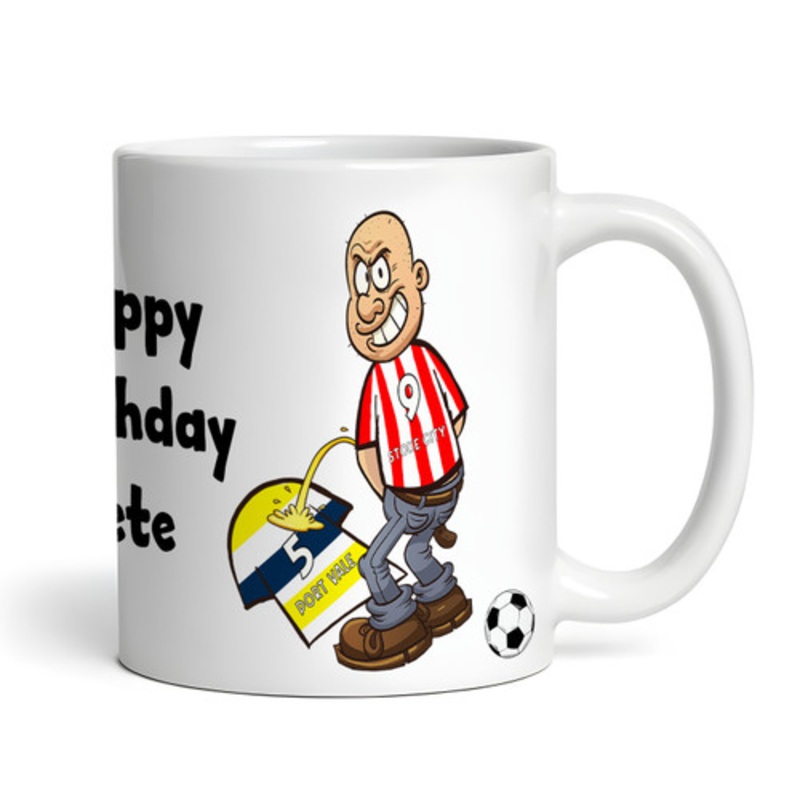 Stoke Weeing On Vale Funny Football Gift Team Rivalry Piss On Personalised Mug – The Card Zoo