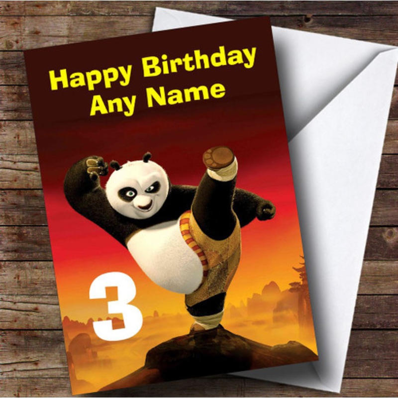Kung Fu Panda Personalised Children’s Birthday Card – The Card Zoo