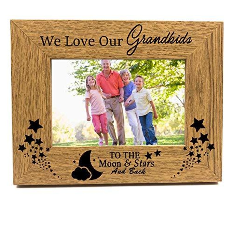 We Love Our Grandchildren Wooden Photo Frame Gift