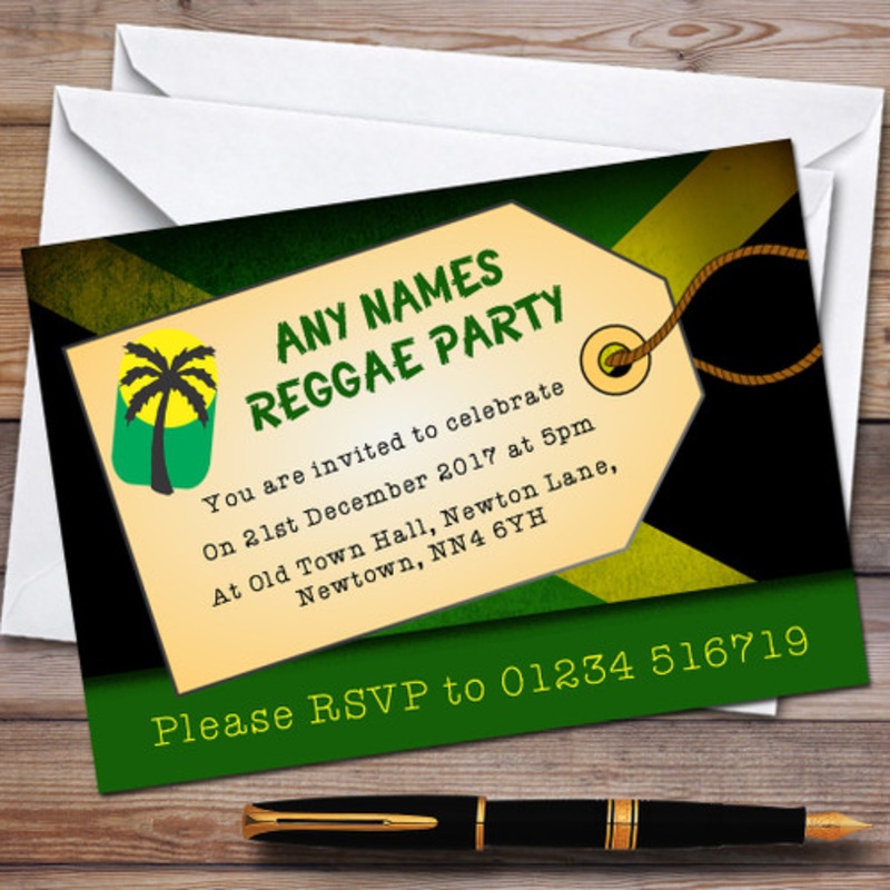 Jamaican Reggae Children’s Birthday Party Invitations – The Card Zoo