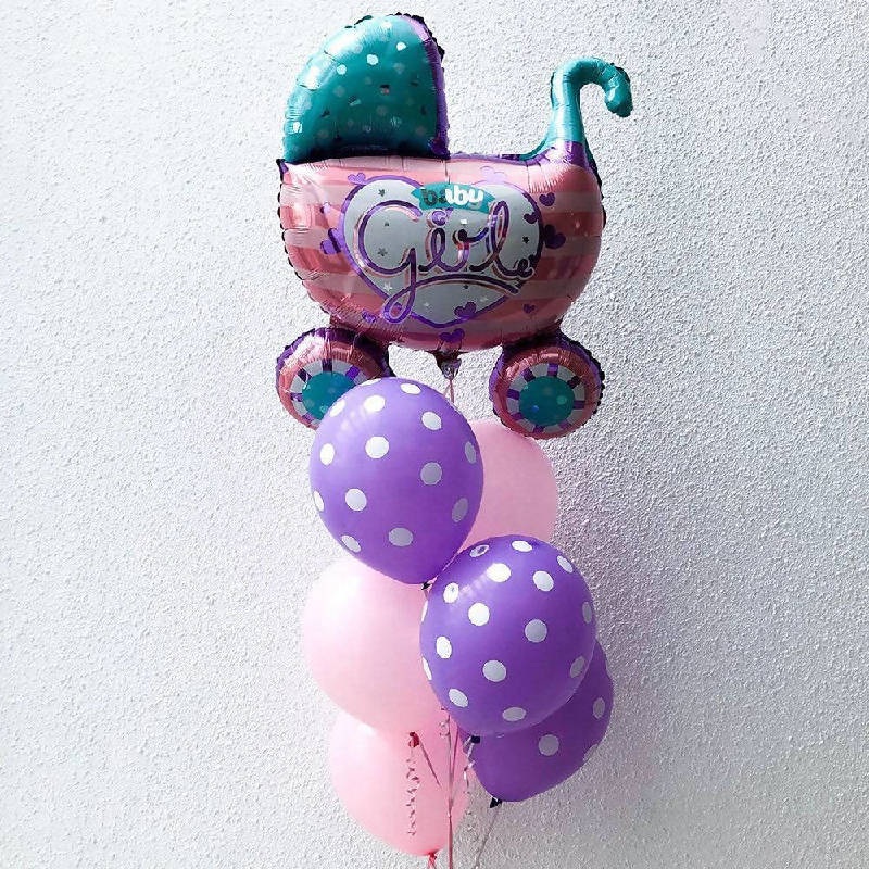 36inch Pink Stroller Bouquet|HiFloat  40hours|Helium  9hours