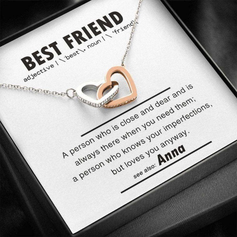 Best Friend Necklace, Bestie Necklace, Necklace For Best Friend Female, Birthday Necklaces For Her Best Friend