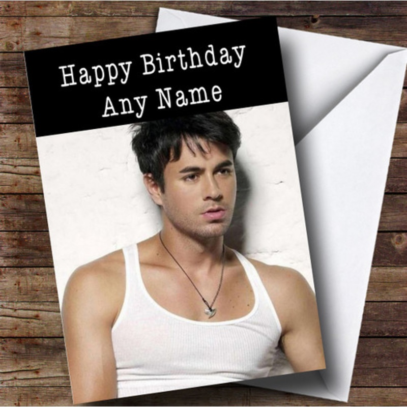 Personalised Enrique Iglesias Celebrity Birthday Card – The Card Zoo